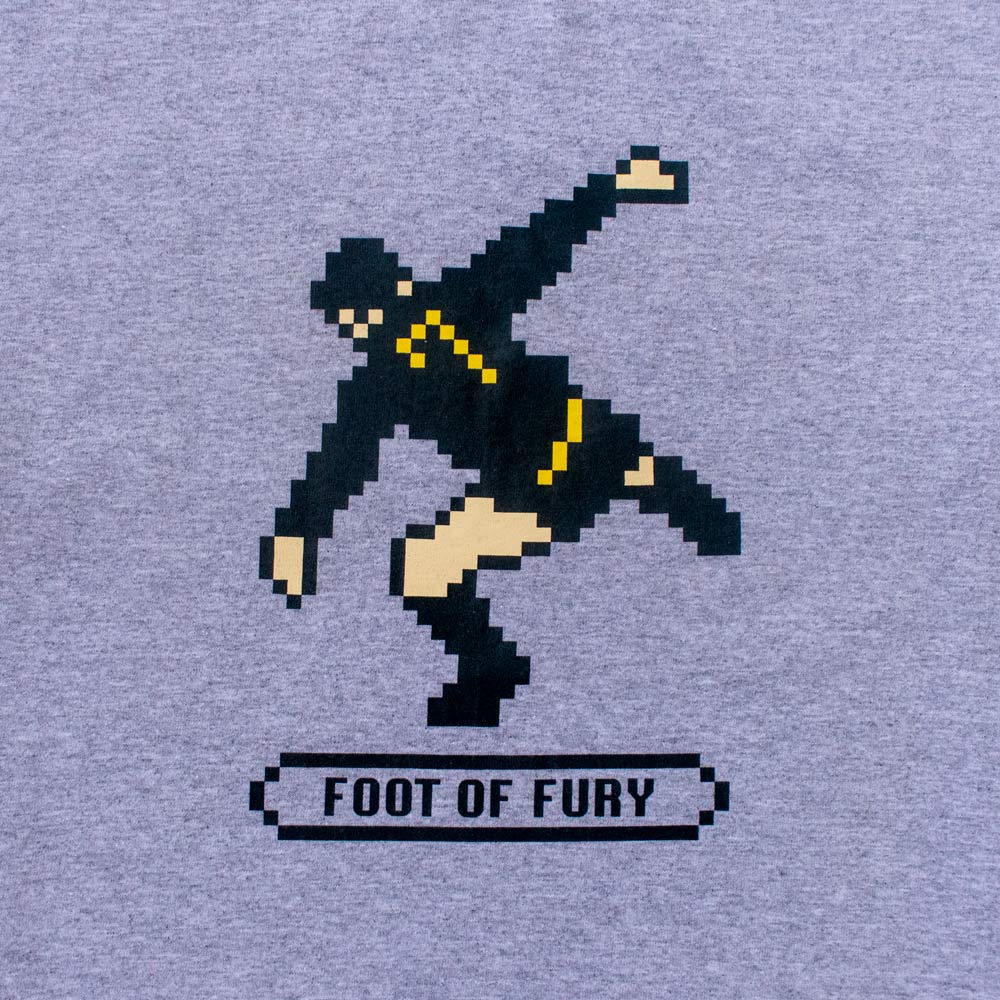 カントナ FOOT OF FURY 8bit Tシャツ（ヘザーグレー Mサイズ）